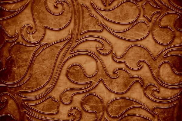 Texture de couleur chocolat motif floral