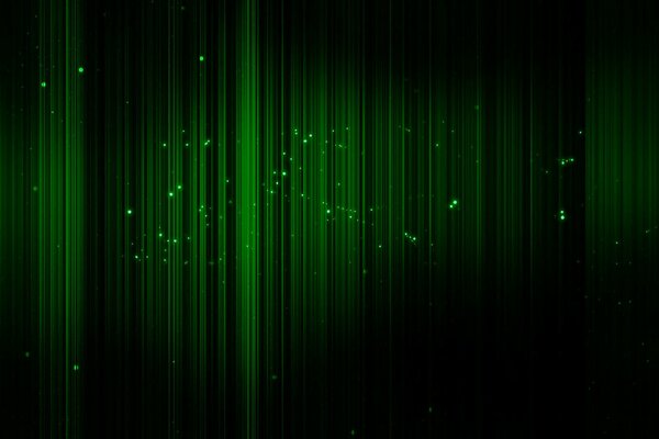 Black abstract background with green stripes