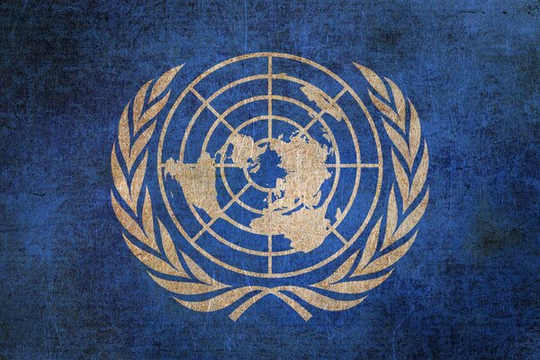 Armoiries de l ONU. Organisation pour la paix