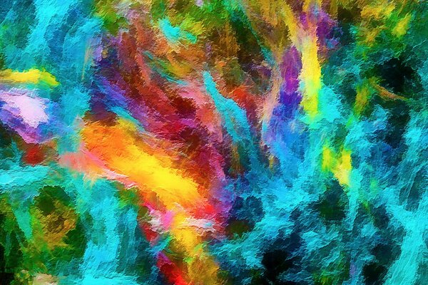 Tutti i colori dell arcobaleno. Pittura multicolore