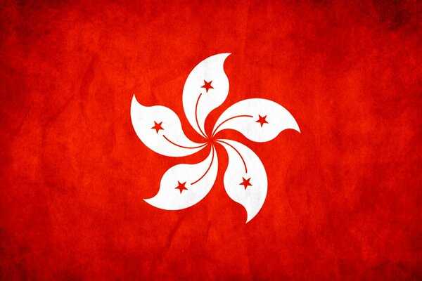 Drapeau de Hong Kong utilisant une vignette