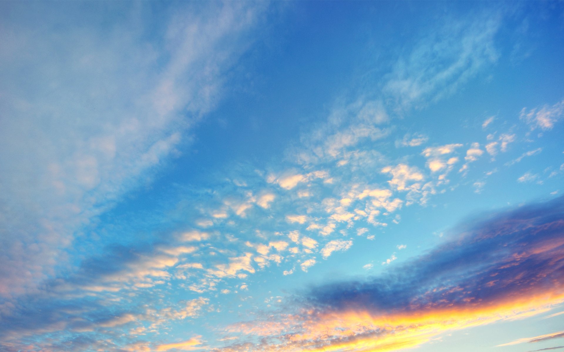 himmel. wolken abend sonnenuntergang