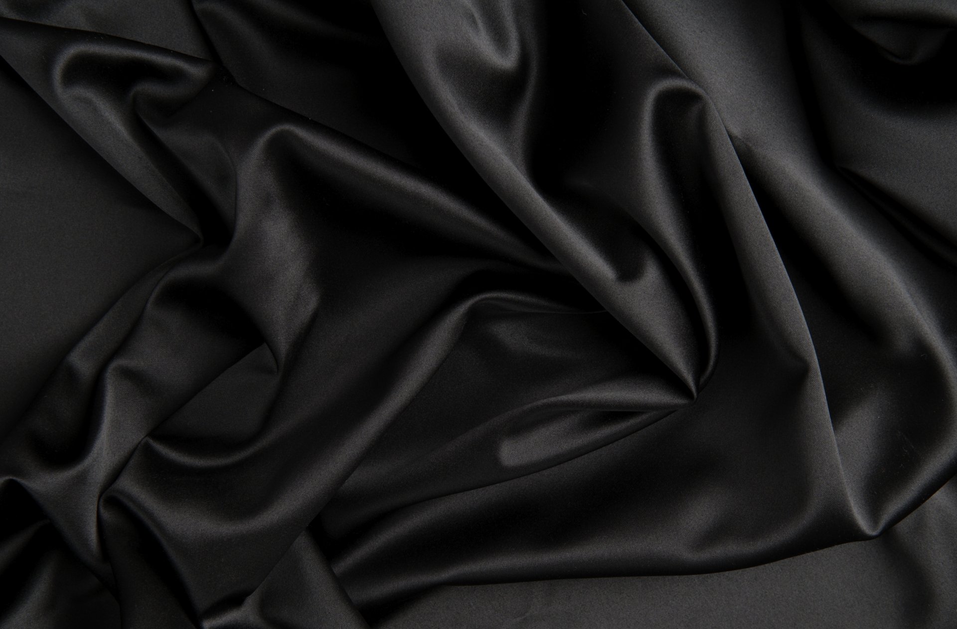 soie satin tissu noir plis texture