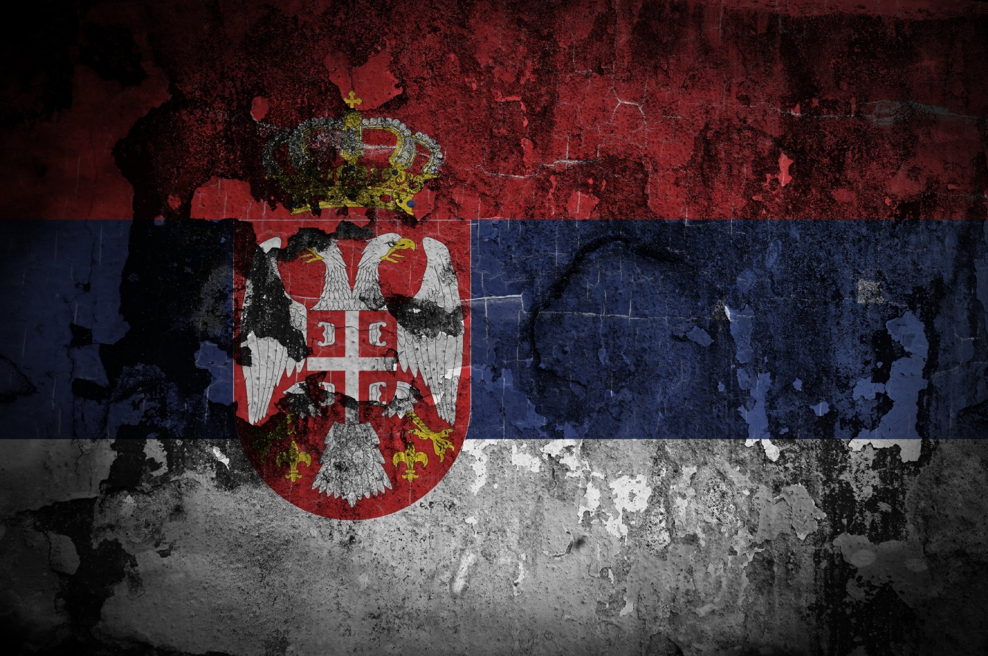 flag serbia coat of arm