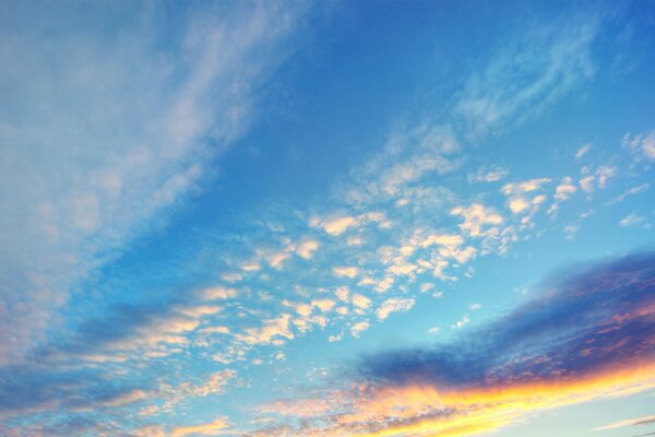 Sunset and sky as in a distant childhood in summer over the Black Sea