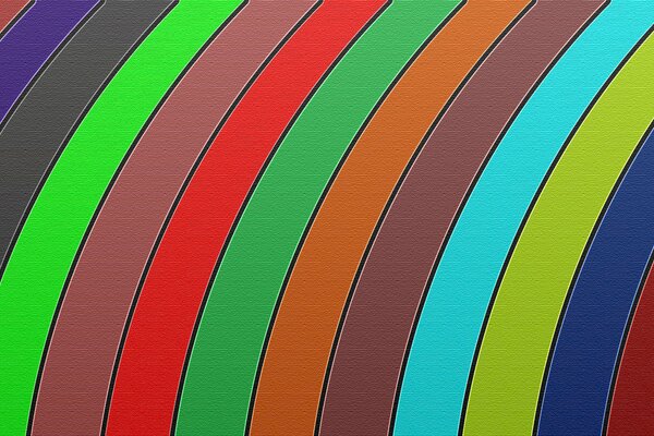 Lignes colorées multicolores en forme de rayures