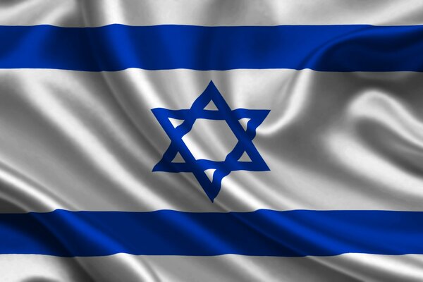 Image du drapeau d Israël dans le vent