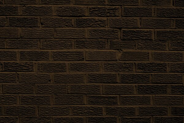 Image of a dark brown brick wall, dark background