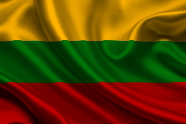 In the picture we see the flag of Lithuania