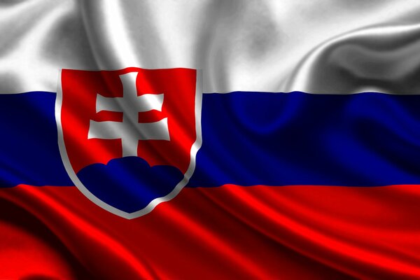 On the tricolor of Slovakia is the coat of arms of the country