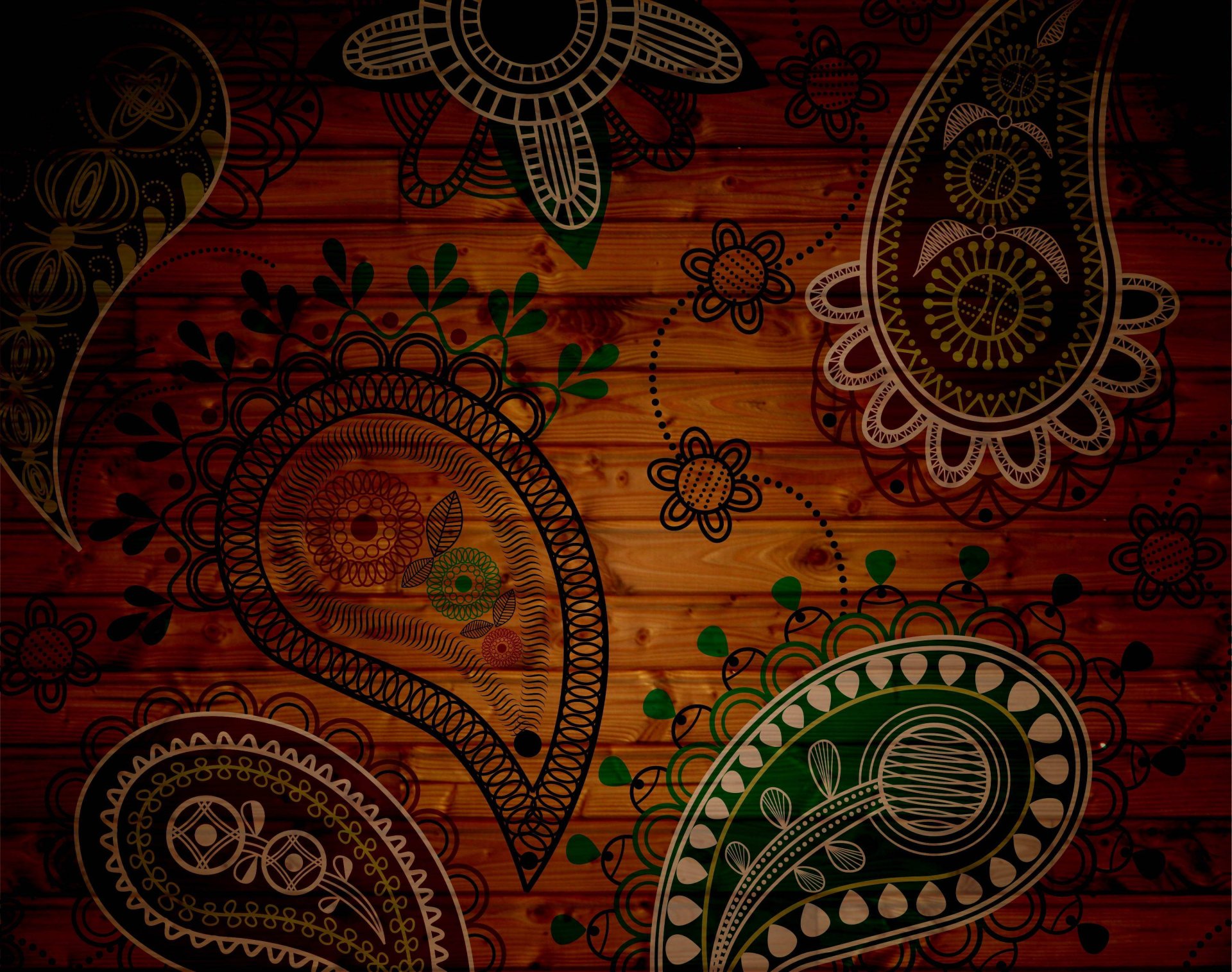 textura fondo patrones marrón verde flores pétalos