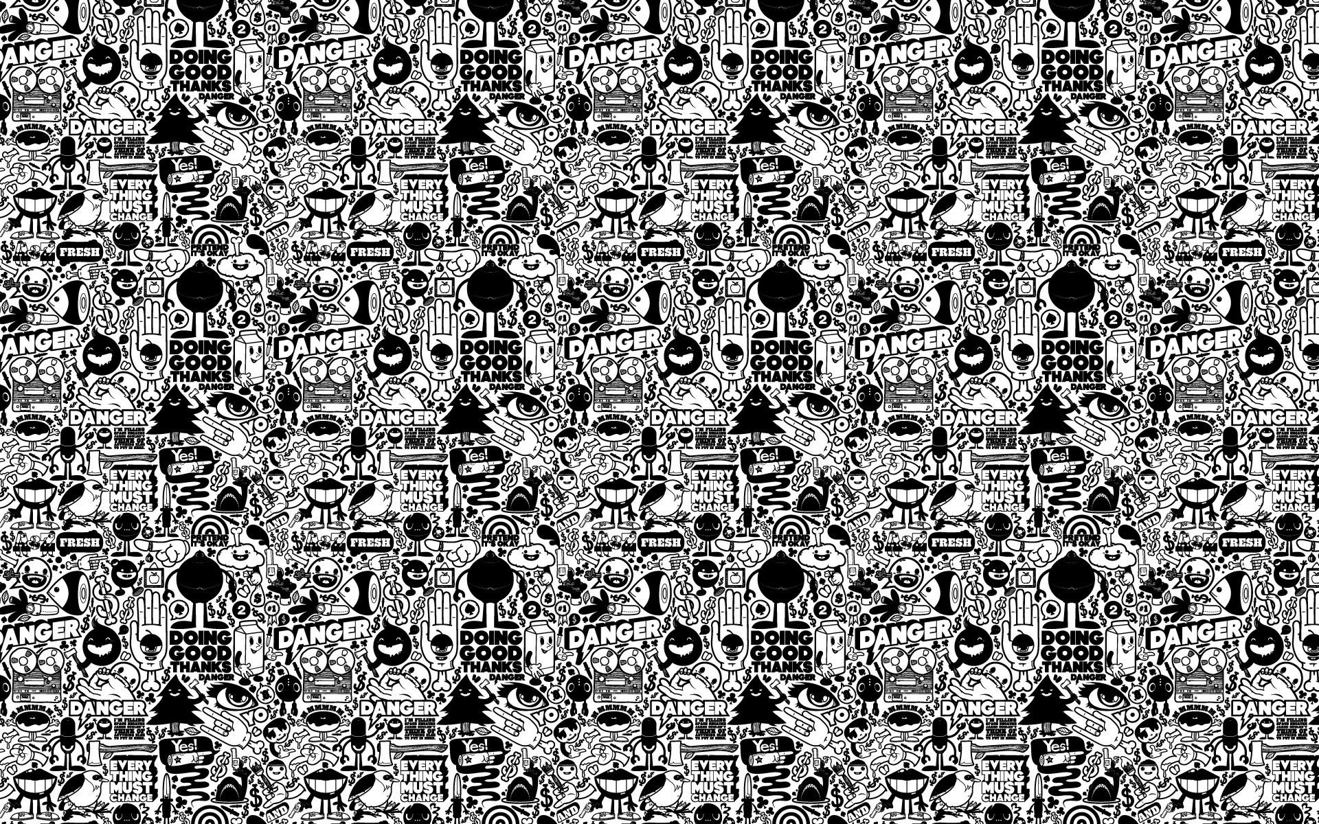 faces inscription black and white