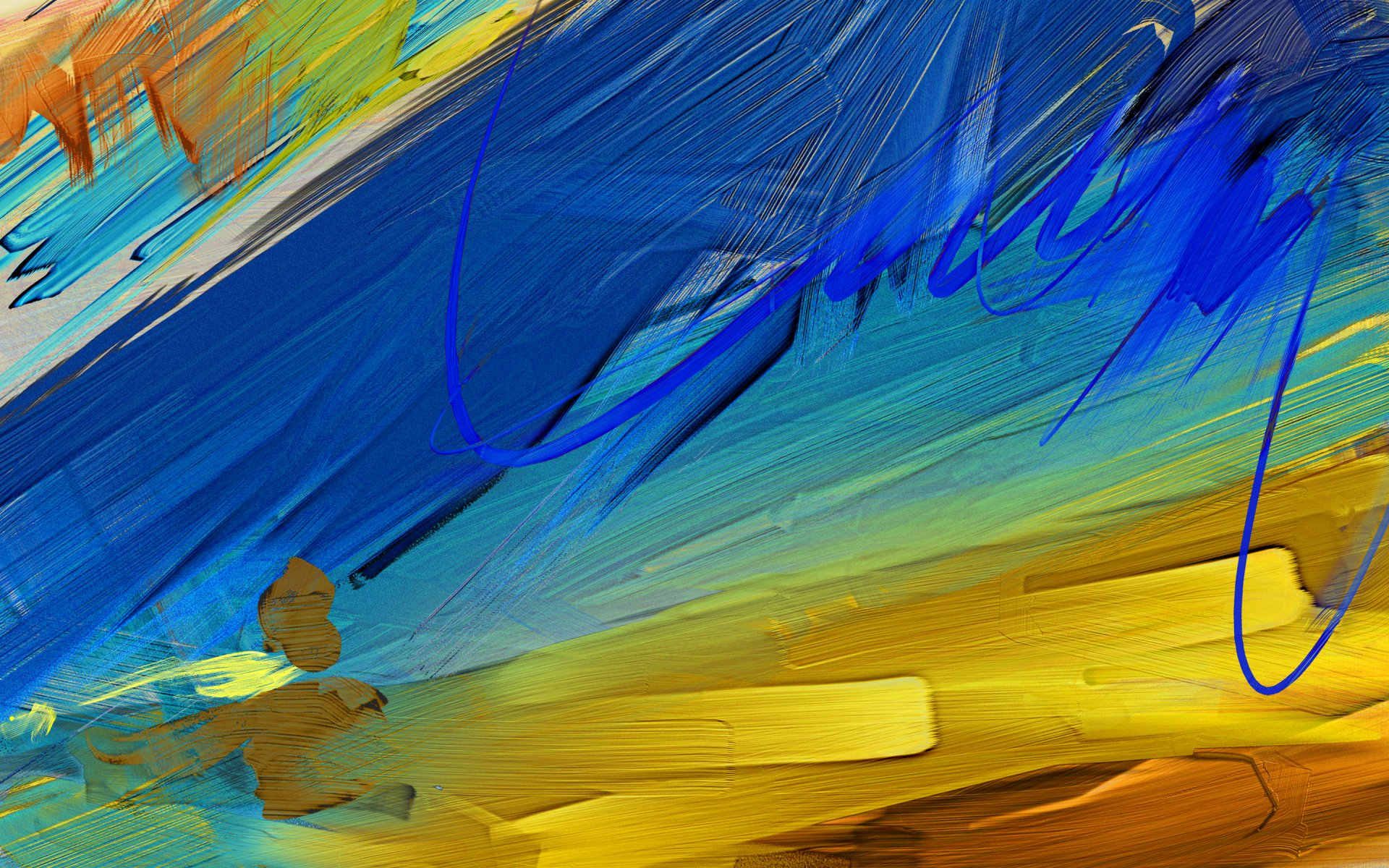 pinceladas aceite pintura varios colores