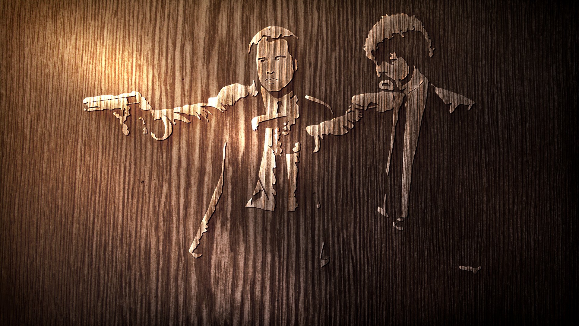 pulp fiction árbol actores john travolta samuel jackson samuel jackson pistola