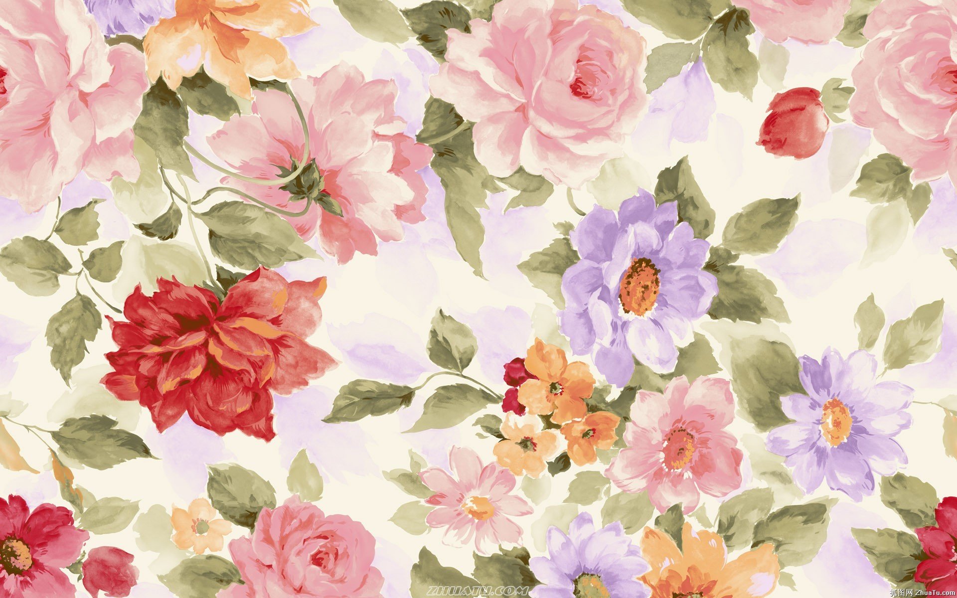 flores pintura fondo