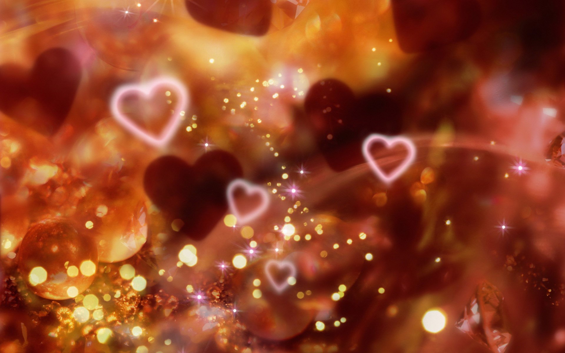 rouge coeurs brillant