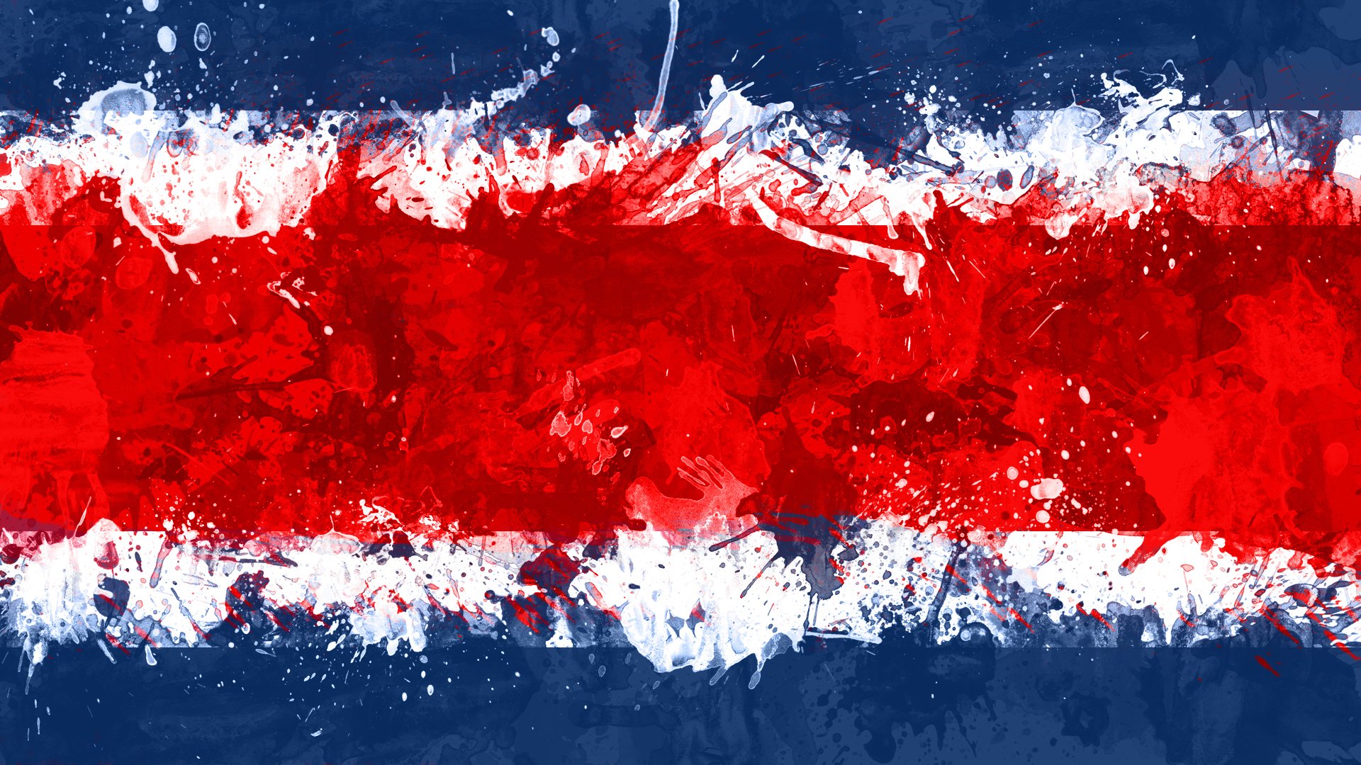 costa rica the republic of costa rica república de costa rica flag paint