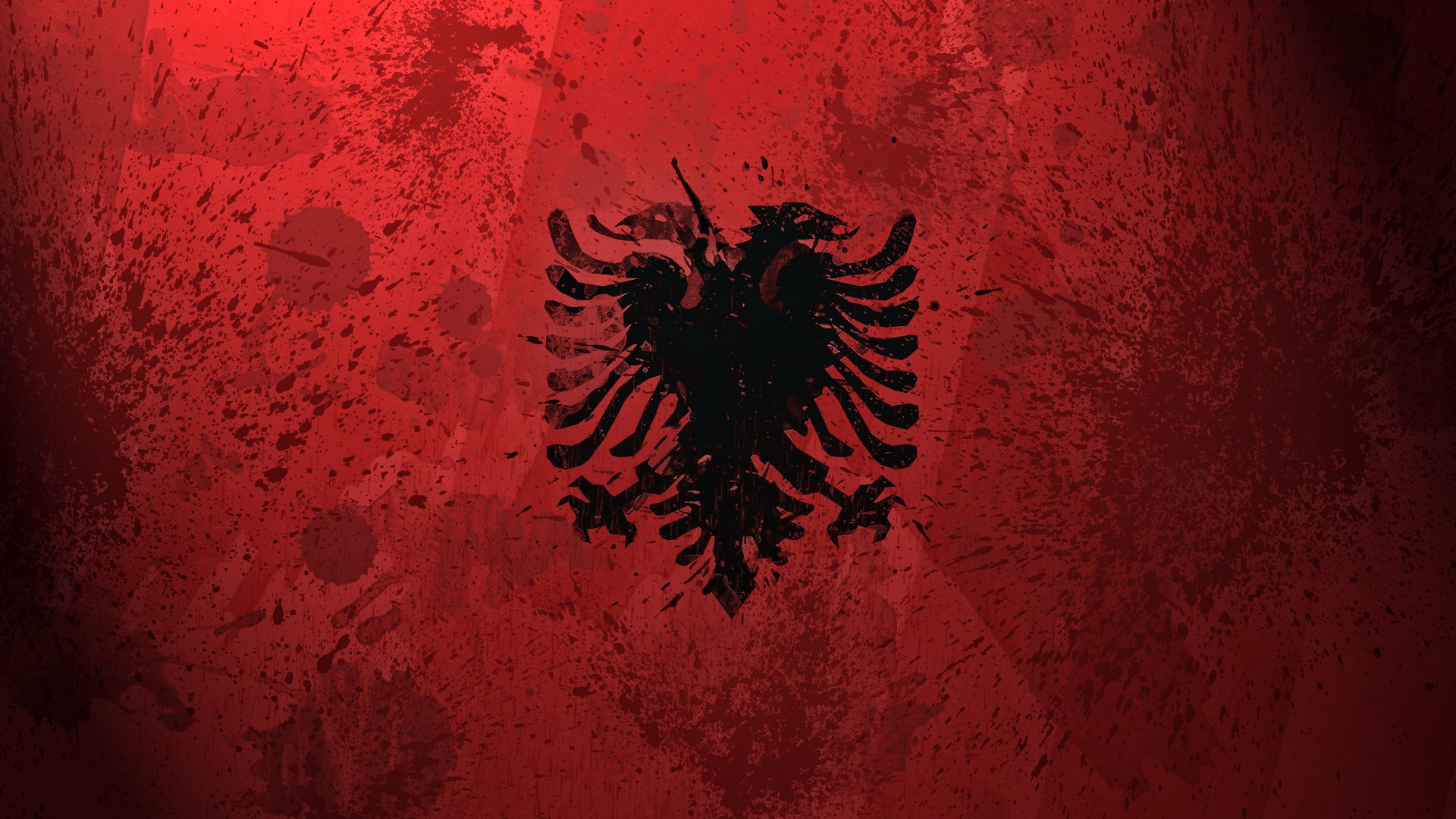 albania bandera pintura