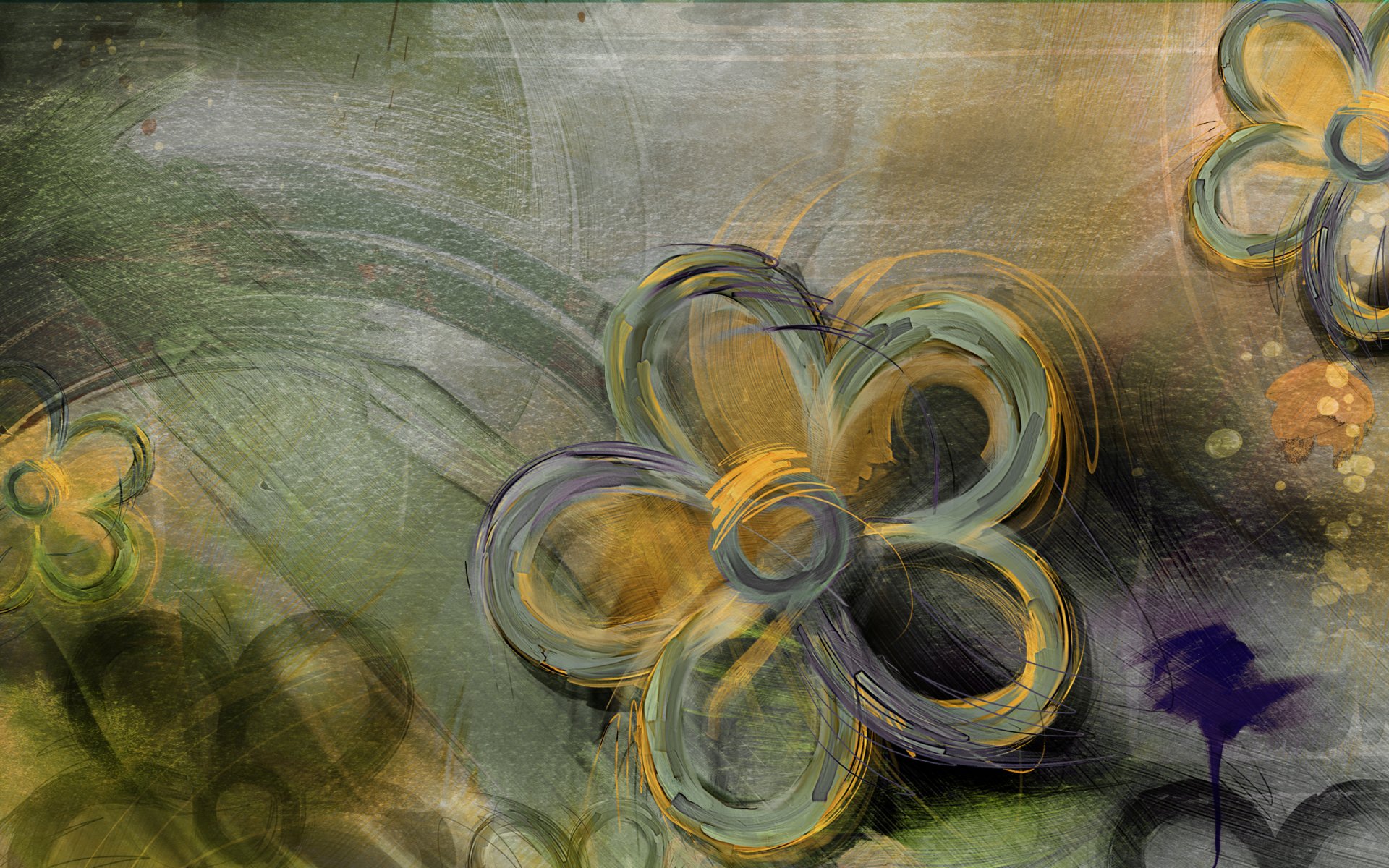 flower drawn yellow