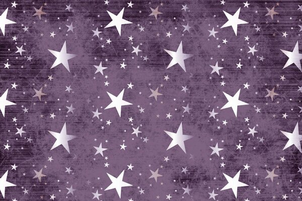Stelle argentee su sfondo lilla
