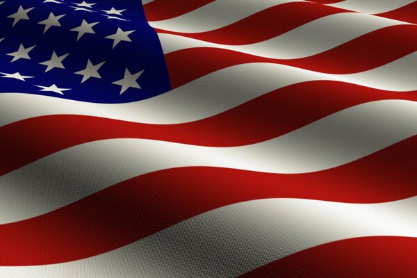 La bandera de Estados Unidos tiene rayas y estrellas