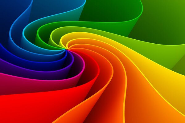 The cycle of rainbow-colored stripes