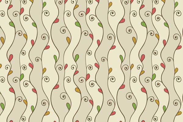 Vector texture with leaves and branches