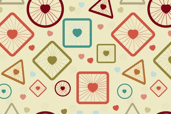 Graphic abstraction in soft colors