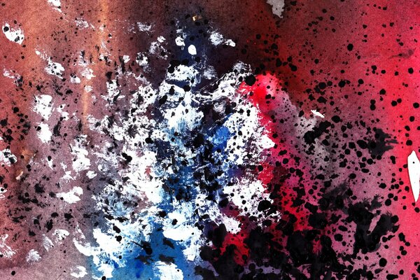 Image abstraite de taches de couleur texturée