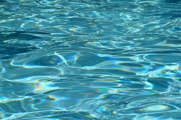 Texture de l eau en bleu
