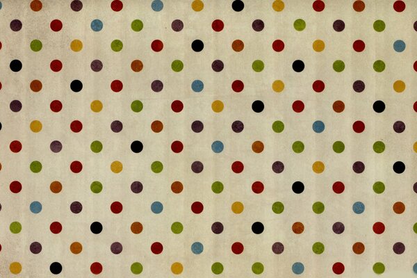Tessuto tagliato a pois colorati