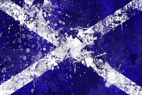 Bandera de Escocia spray de pintura