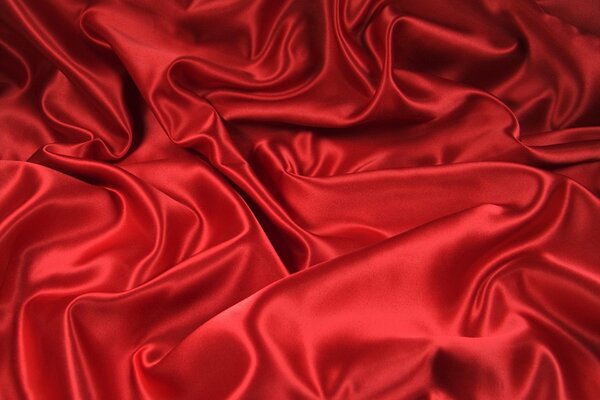 Curve di tessuto rosso delicato