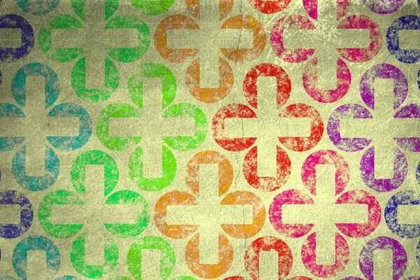Patrones abstractos de colores brillantes