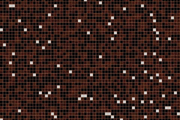 Tile made of brown and white mini squares