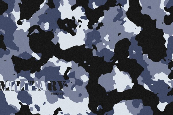 Wallpaper with a fashionable camouflage pattern