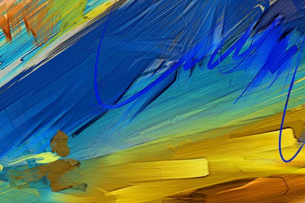 Unique strokes of oil paints