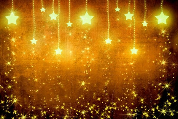 Sfondo luminoso con stelle luminose
