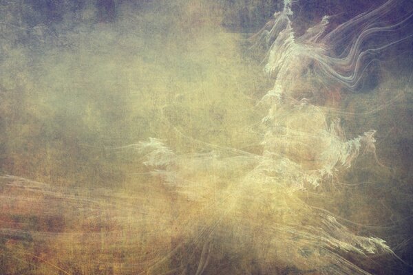 Streaks of blue and different shades of yellow