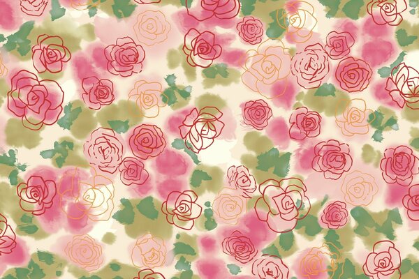 Texture di gemme di una varietà di rose