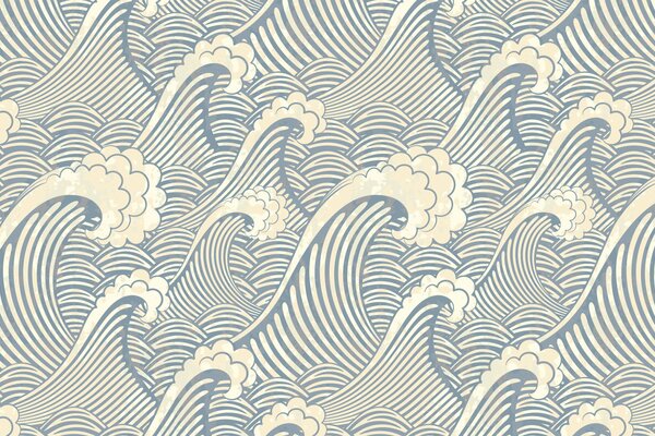 Widescreen Wallpaper mit Meereswellen