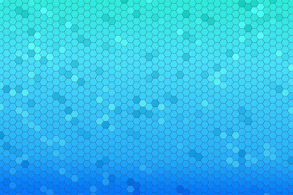 A texture depicting hexagon honeycombs in blue tones