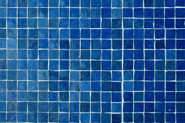 Carreaux de mosaïque carrés bleus