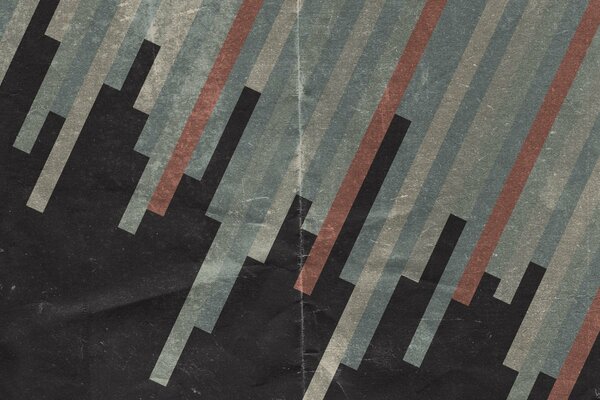 Colored stripes on a black background