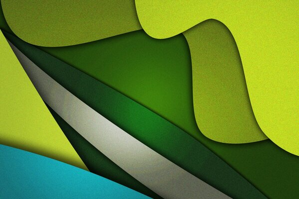 Tonos de verde. Olas verdes