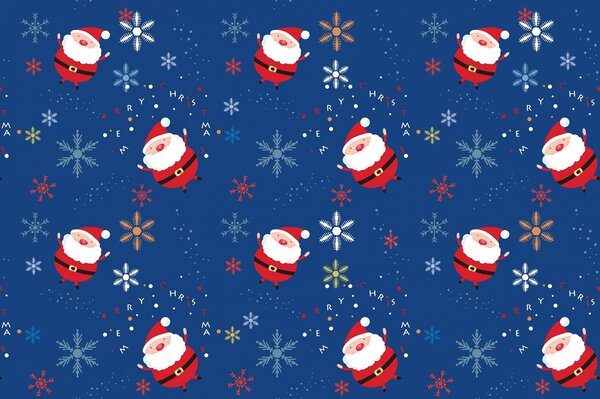 Der Weihnachtsmann wirbelt wie eine Schneeflocke