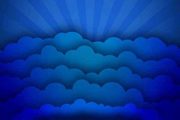 Blue sky with clouds