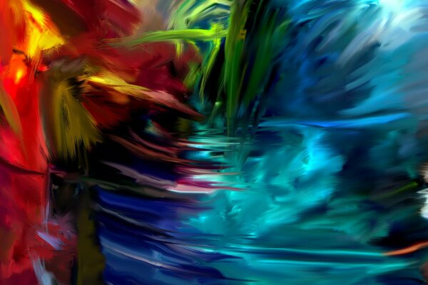 Color texture in broad strokes