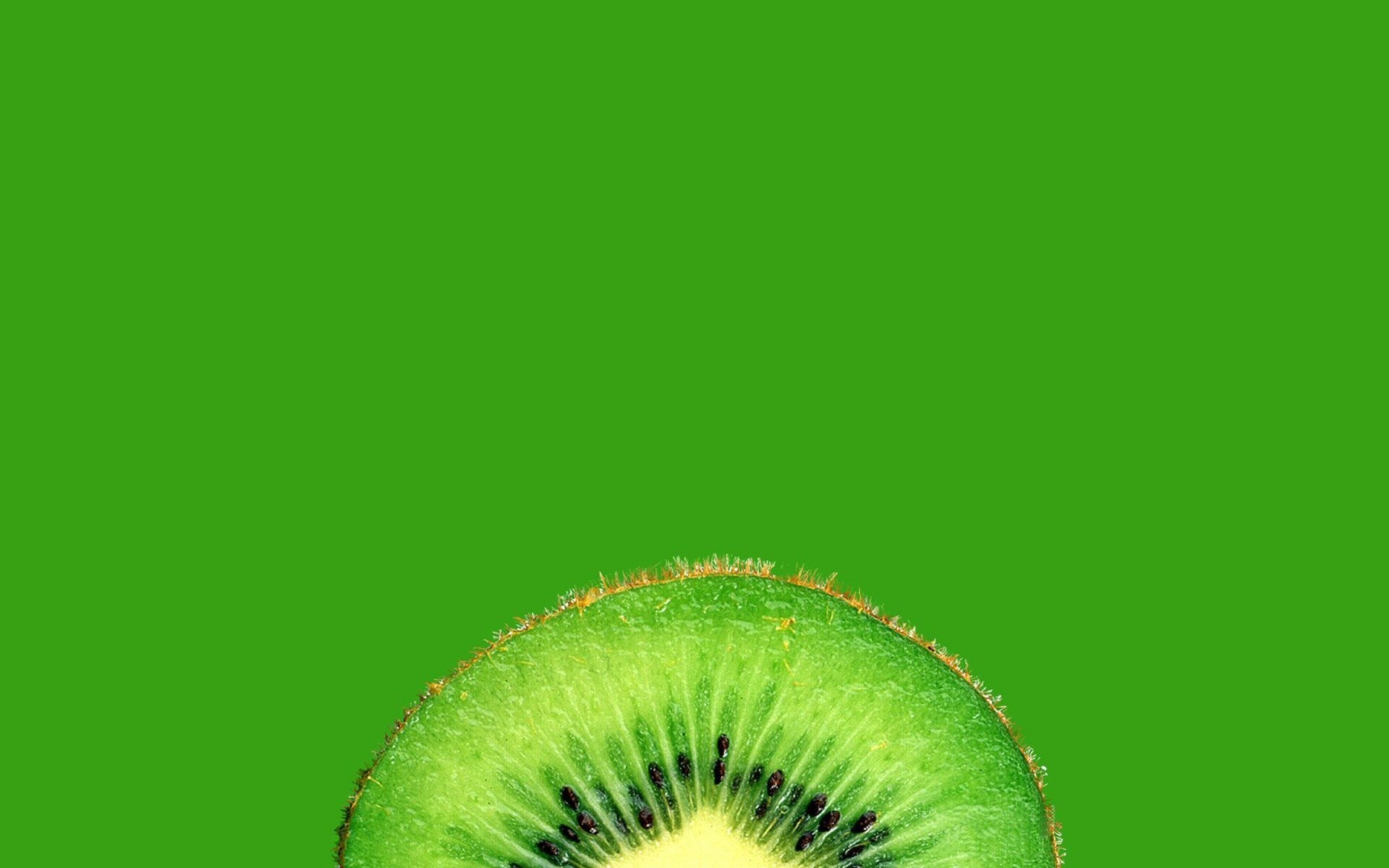 kiwi fruit in section