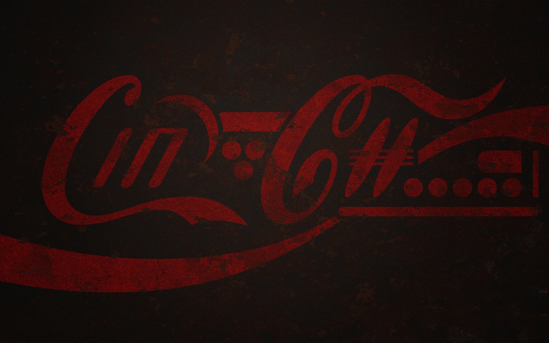 coca cola futuro logo metallo vernice ruggine